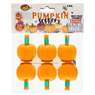 Firework Confetti & Streamers Pumpkin Poppers
