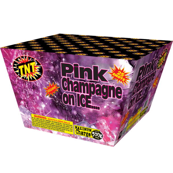 500 Gram Firework Finale Aerials Pink Champagne On Ice