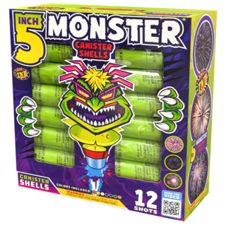 Firework Reloadables Monster® 5" Canister Shells 12 Shots