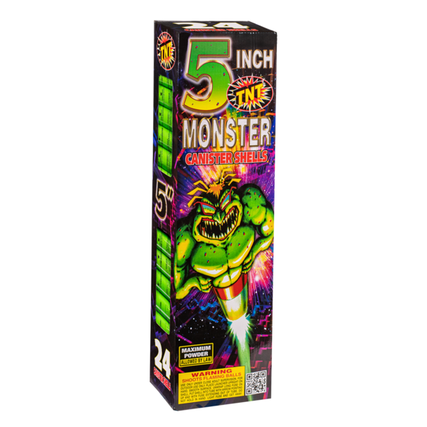 500 Gram Firework Reloadables Monster® 5 Inch Canister Shells