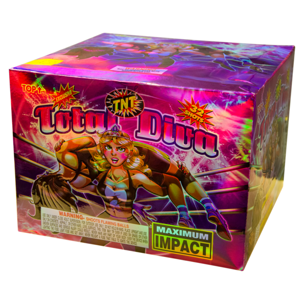 500 Gram Firework Finale Aerials Total Diva